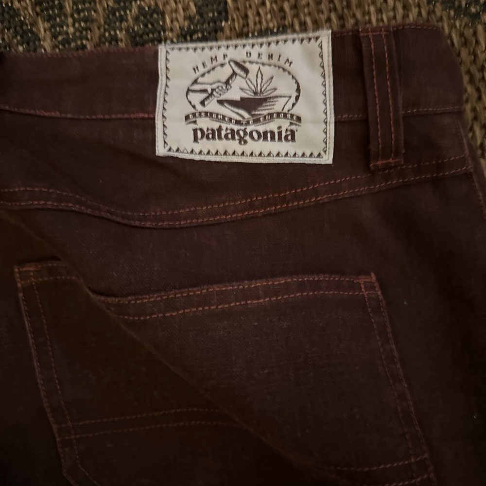 Patagonia Burgundy Hemp Denim Jeans Men’s 36